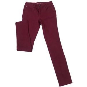 Kenneth Cole Burgundy/Maroon Slim fit Jeans 27